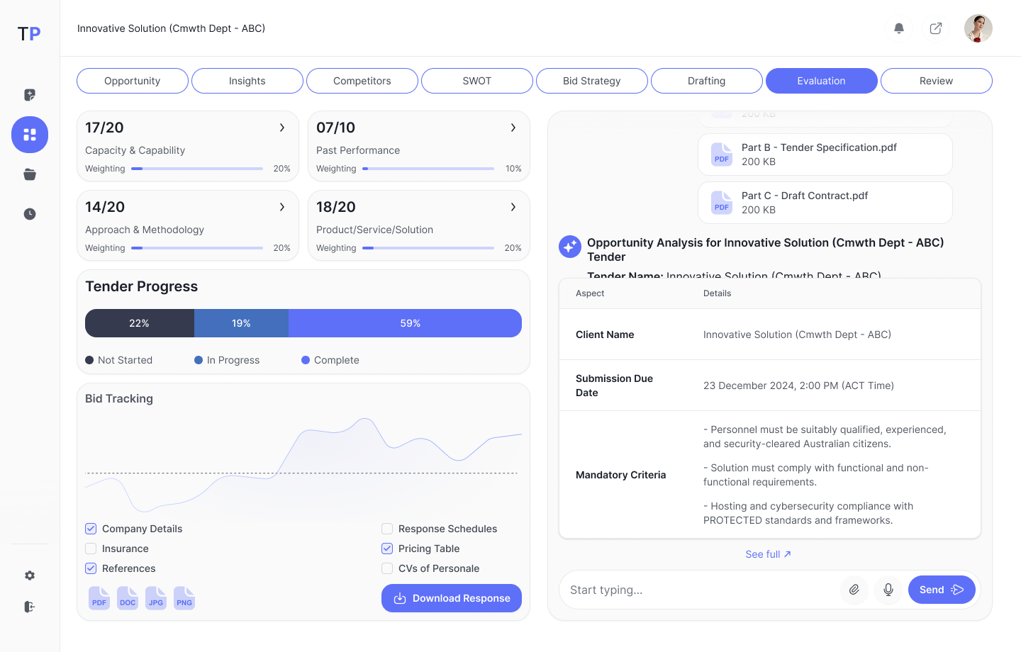 TenderPilot Dashboard